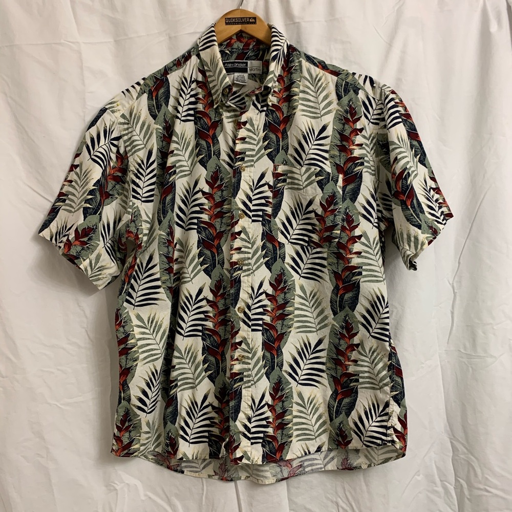 Alexander Martin Cotton Hawaiian Men’s Shirt-Sz L